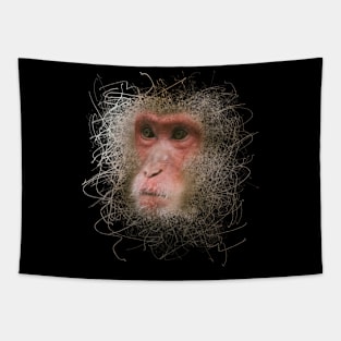 Digital Art - Snow Monkey Tapestry