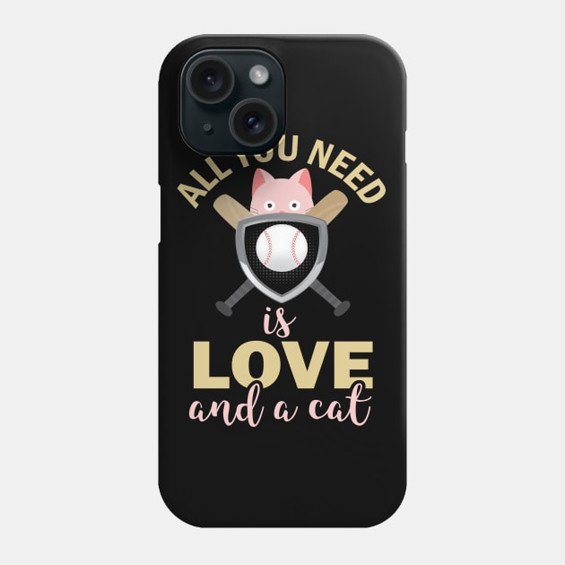 All You Need Is Love and a cat Phone Case by busines_night