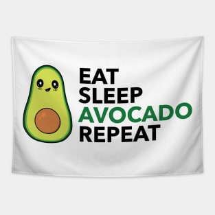 Eat Sleep Avocado Repeat Tapestry