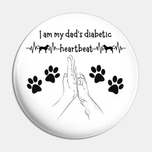 Diabetic Dad's Best Friend Pin