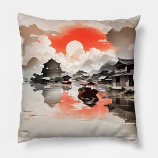 Piece of Chinese themed Art. Show people arround you that you support art! Pillow