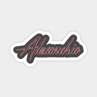 Alexandria City In USA Magnet