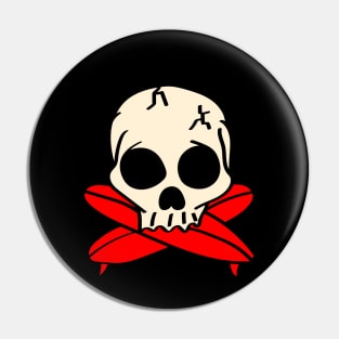 Skull Surfboards Pin