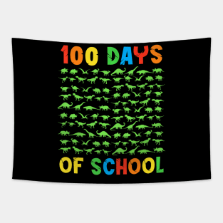 100th DAY OF SCHOOL Teacher Kids 100 Days Dinosaurs Tapestry