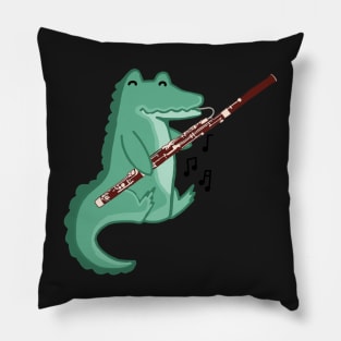 Bassoon Alligator Pillow