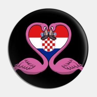 Flamingo Croatia Pin