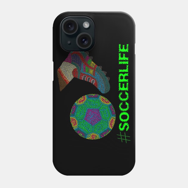 Soccer Life Phone Case by NightserFineArts