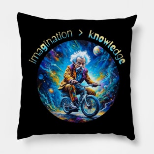 Einstein:  Imagination > Knowledge Pillow