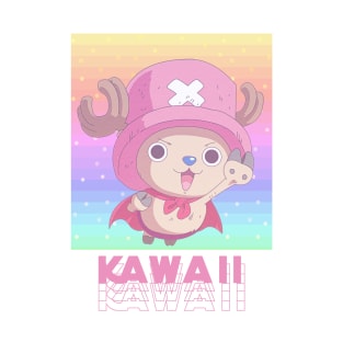 Kawaii Pastel Color Sky Anime Poster Design | Tony Tony Chopper T-Shirt