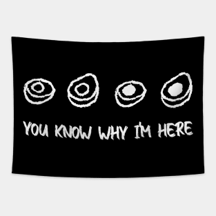 You Know Why I'm Here Thanksgiving Deviled Eggs Fall Tapestry