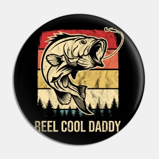 Vintage Reel Cool Daddy Retro Bass Fishing Pin