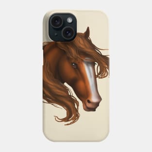 Horse Head - Sorrel Blaze Phone Case