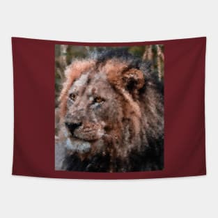 Painting-like lion Tapestry