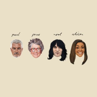 The Great British Bake Off - The Hosts - Hand-Drawn *Updated* T-Shirt