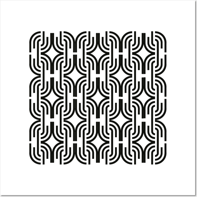 Geometric black pattern art deco - Geometric Patterns - Posters and Art  Prints