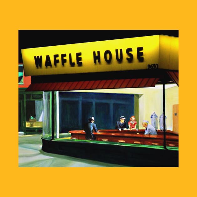 Waffle House Nighthawks by Jan Lewin Art Store