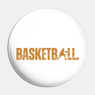 Eat Sleep Basketball Repeat Retro Vintage Boy Kid Men Women Pin