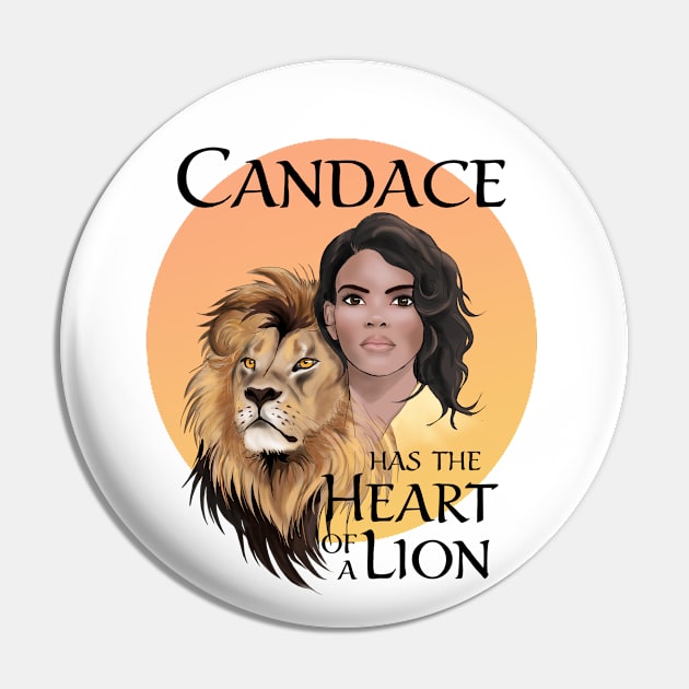 Candace Owens - Heart of a Lion Pin by Animalistics