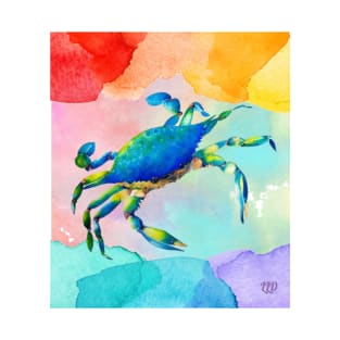 Blue Crab Watercolor T-Shirt