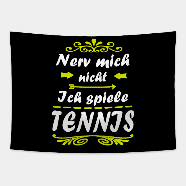 Tennis Sport Tennisschläger Match Platz Ball Tapestry by FindYourFavouriteDesign