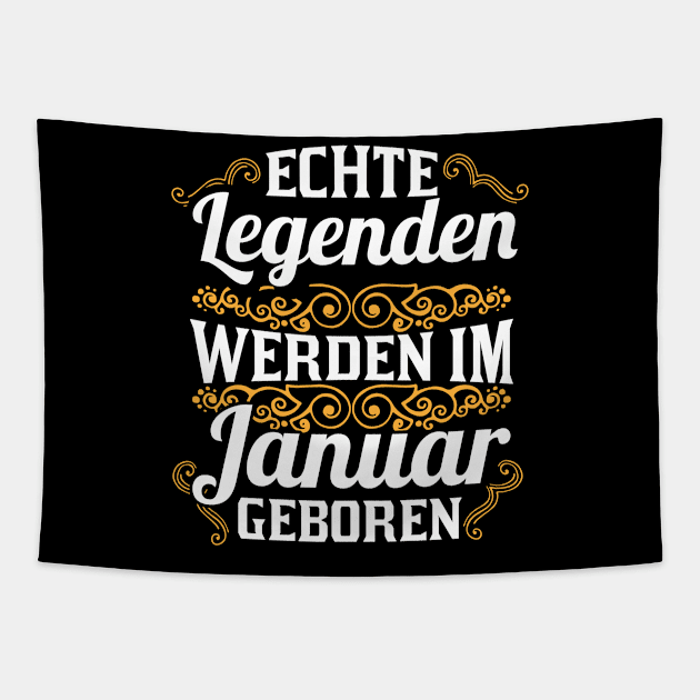 Legenden werden im Januar geboren Tapestry by HBfunshirts