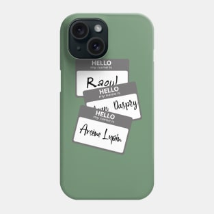 Arsène Lupin book name tag Phone Case