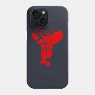 Red Charging Elephant Phone Case