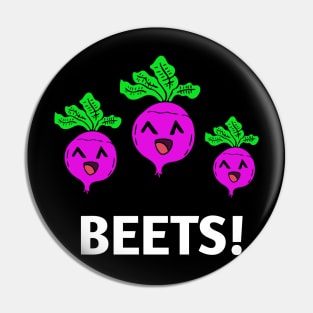 Beets - Kawaii Beets - Cute Veggies - Graphic Vector Clipart Pin