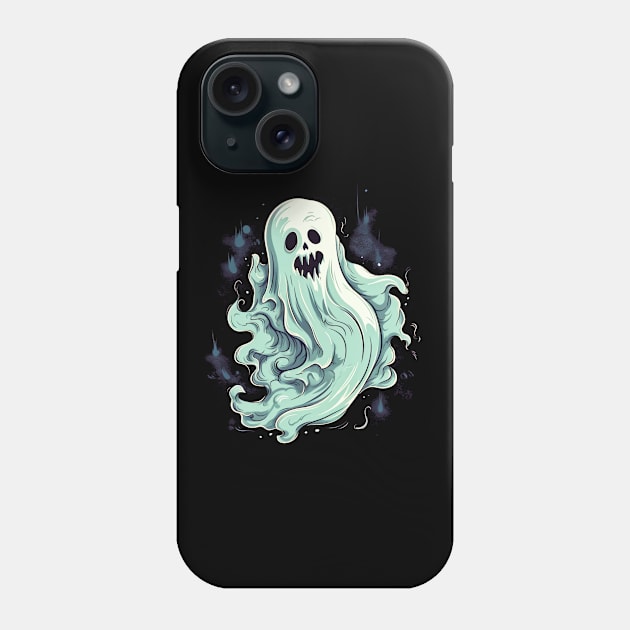 Eerie Halloween Ghoul Art - Spooky Season Delight Phone Case by Captain Peter Designs