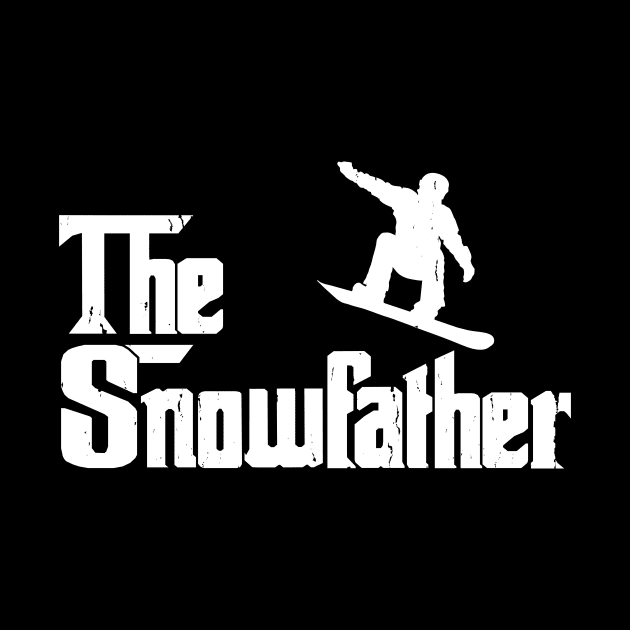 The Snowfather Funny Snowboarding Freestyle Snowboard Lover by Wakzs3Arts