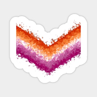 chevron - lesbian - glitch Magnet