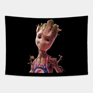 Guardians Rising: Groot Over Cleveland Tapestry