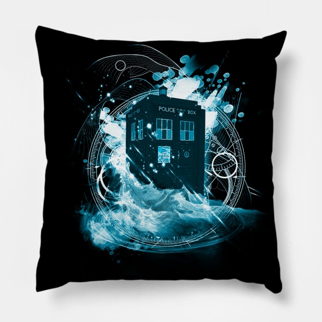 waves of space and time Pillow by kharmazero