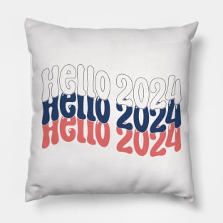 Hello 2024 Pillow