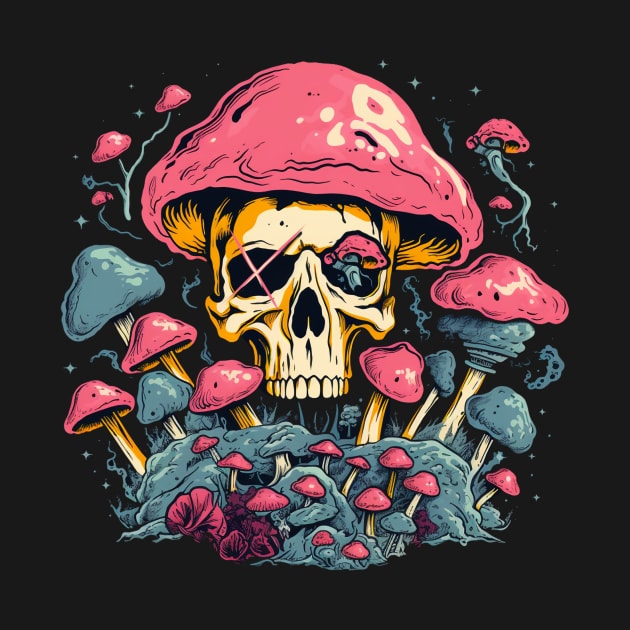 Mushroom Skull Nature by TOKEBI