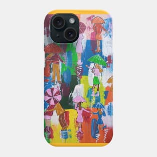 Rushing into a Rainbow Sky Phone Case