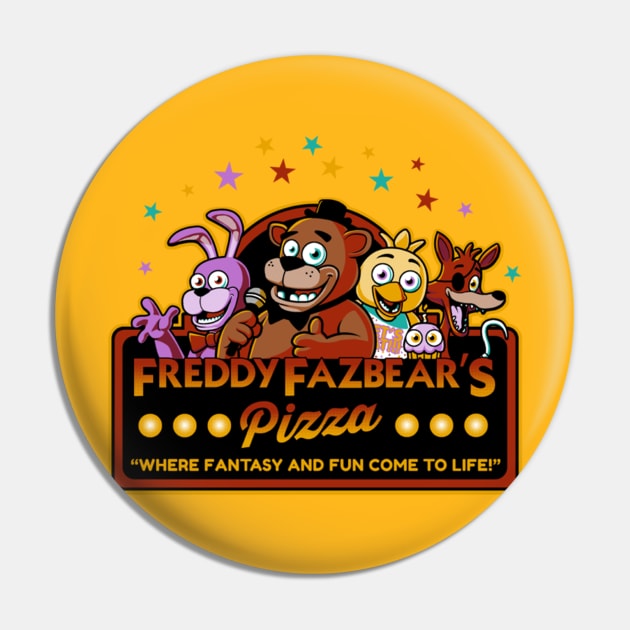 FNaF Freddy Fazbear Round Sticker - Free FNaF PNG Stickers