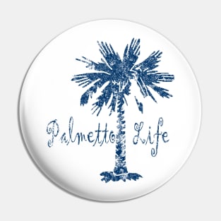 Aged Blue Palmetto Life Pin