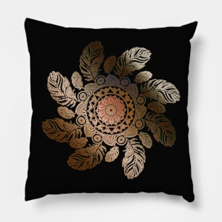 Dreamcatcher With Feathers Pillow