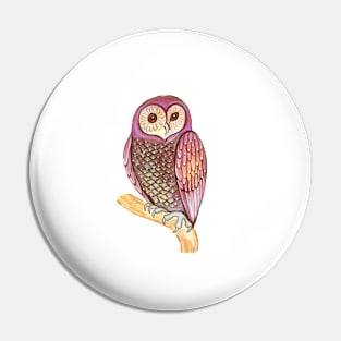 Magical wise owl Pin