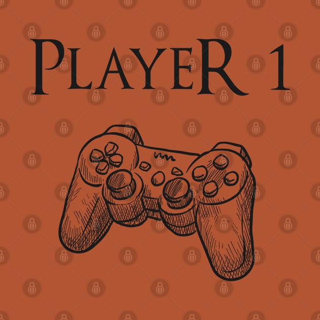 Father and son matching, Player 1 Player 2, Joypad, Controller by GlossyArtTees