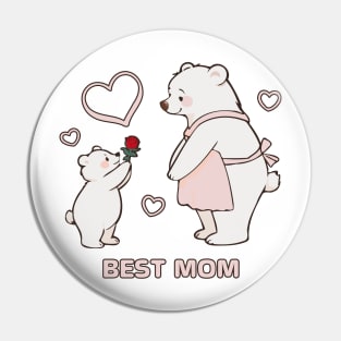 Cute Bears for the Best Mom Ever Pin