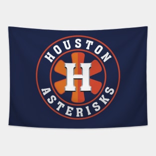 Houston Asterisks Baseball Team Logo Tapestry