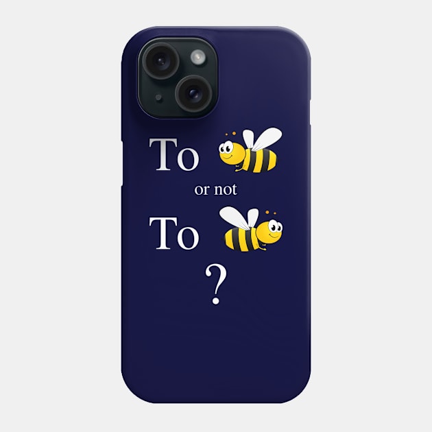 To Be or not To Be Cute Shakespeare Quote Phone Case by Rewstudio