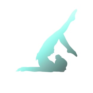 An acrobat doing a chest stand T-Shirt