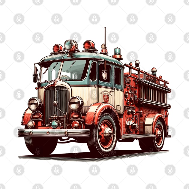 Fire Truck by Vehicles-Art