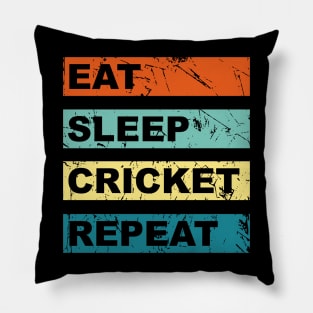 Cricket Gifts - Retro Vintage Cricket Pillow