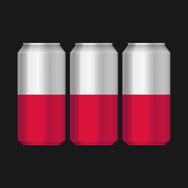 Poland Patriotic Beer Cans - poland sports team by MerchByThisGuy