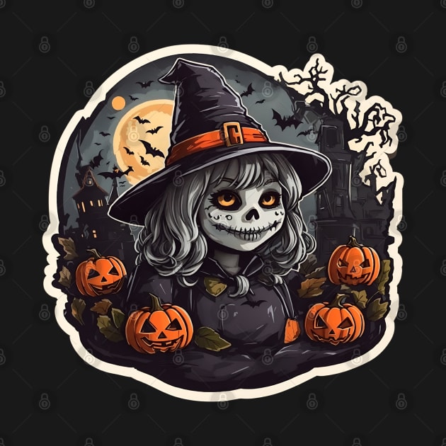 Halloween Monsters Cute Witch by Providentfoot