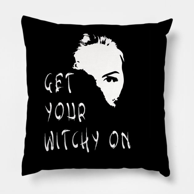 get your witchy on Pillow by saru